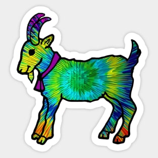 Psychedelic Goat Sticker